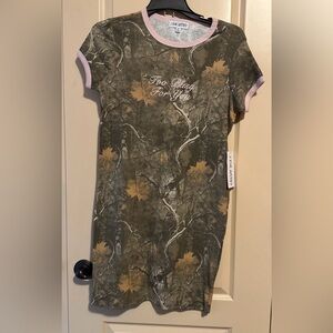 J for Justify women Camouflage Dress- Green and Brown